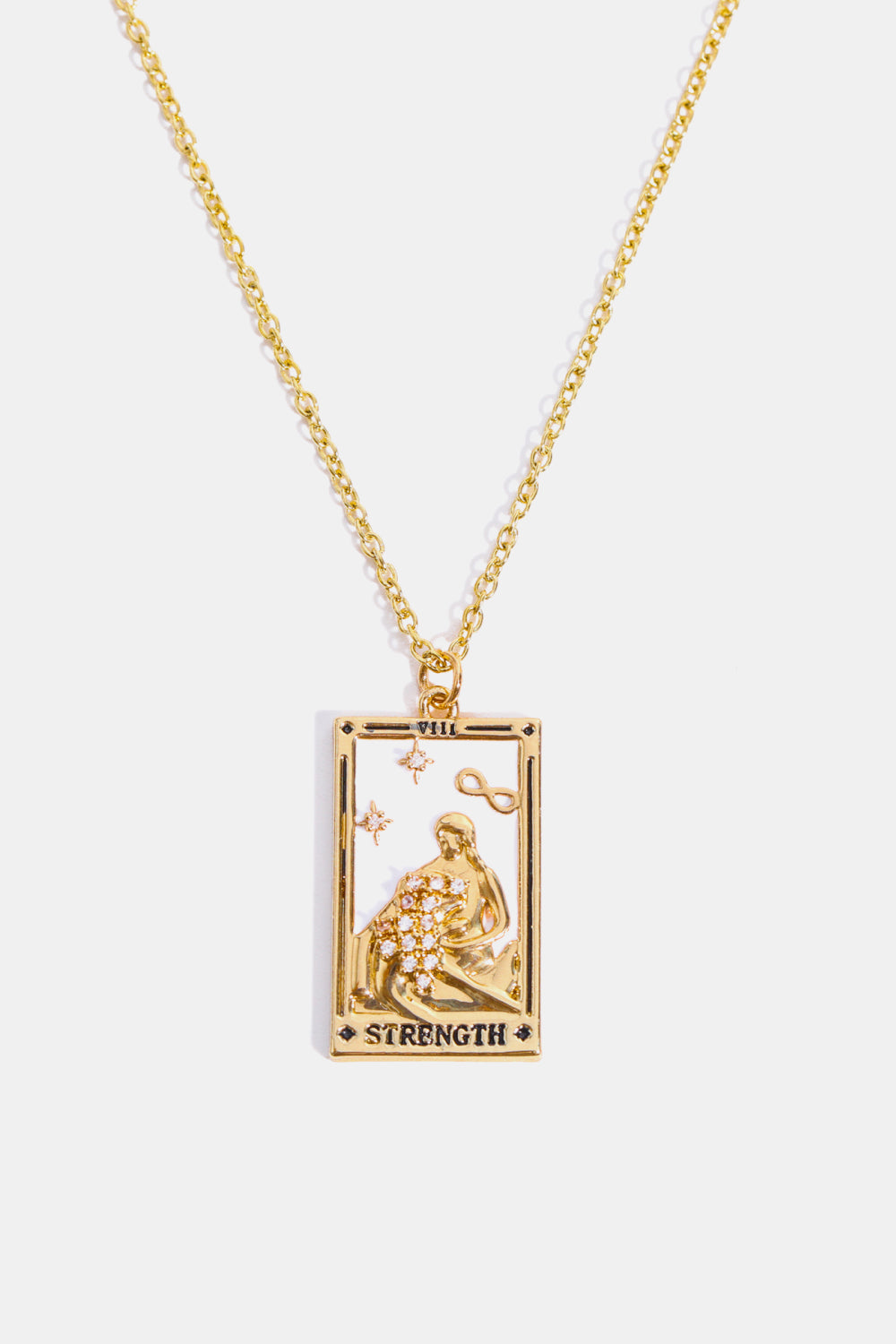 Collana in acciaio con ciondolo Tarocco