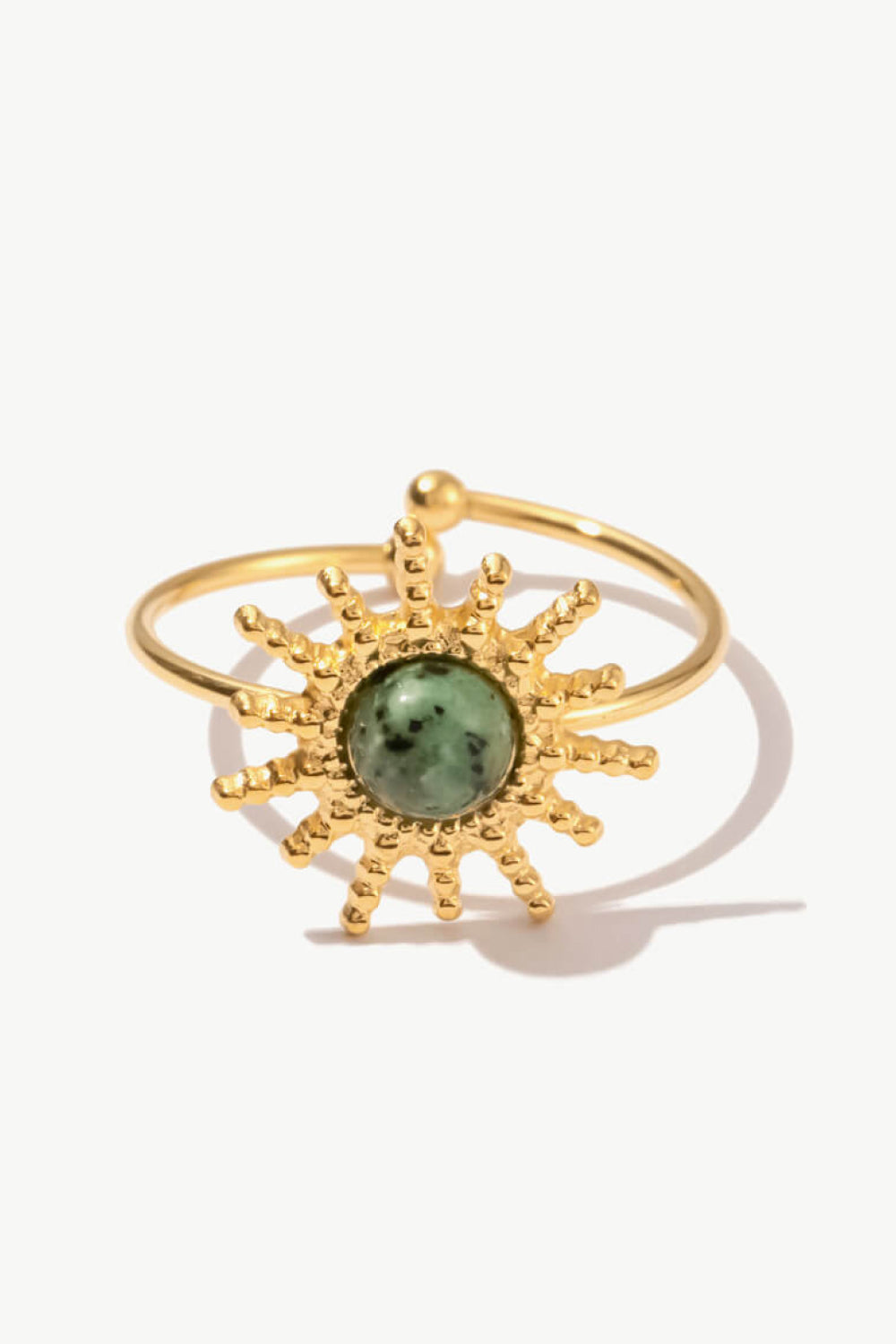 Anello aperto con pietra solare