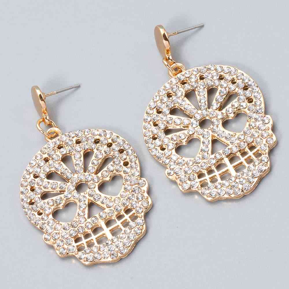 Krystalhoved Dangle Hoops