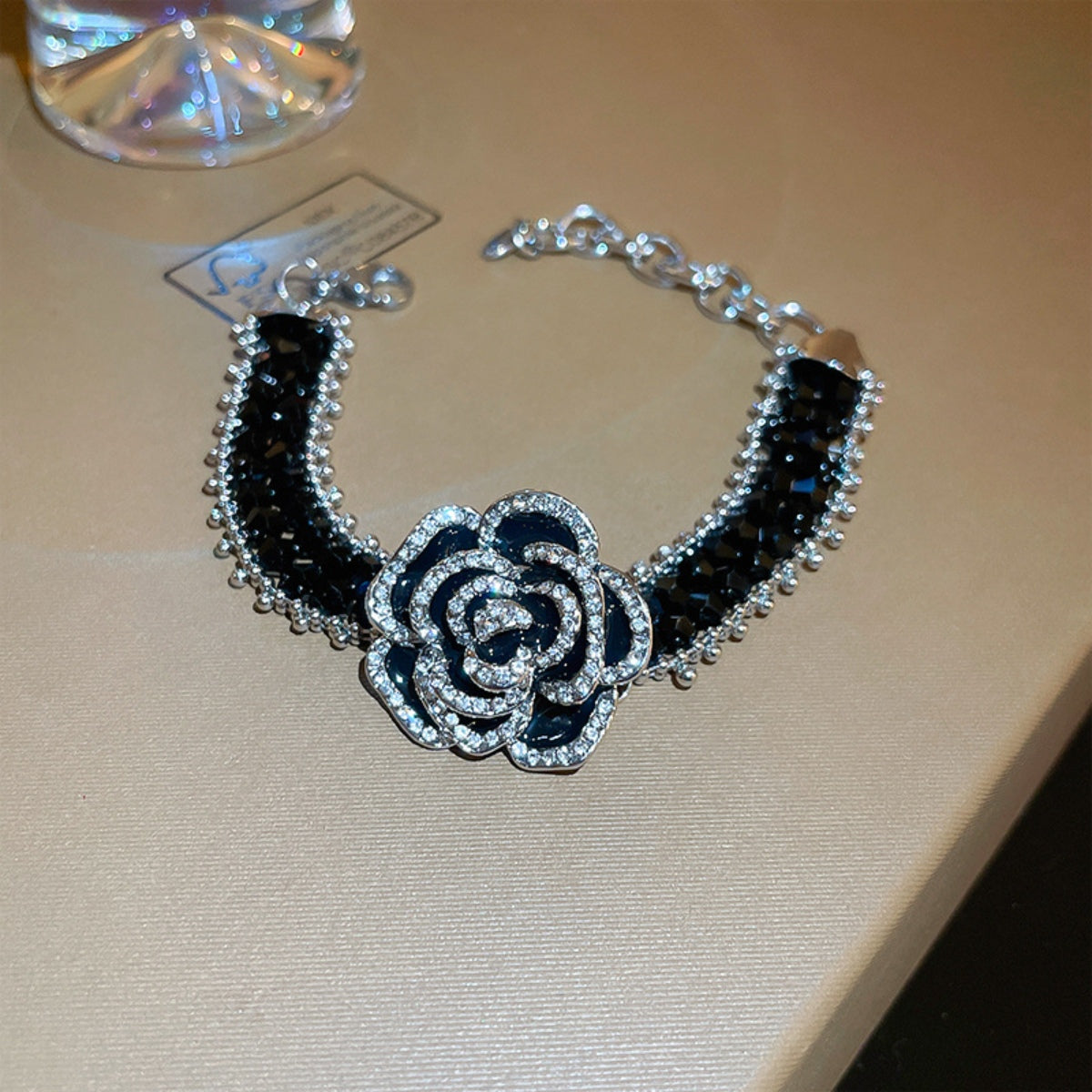 Kobber Blomst Sten Armring