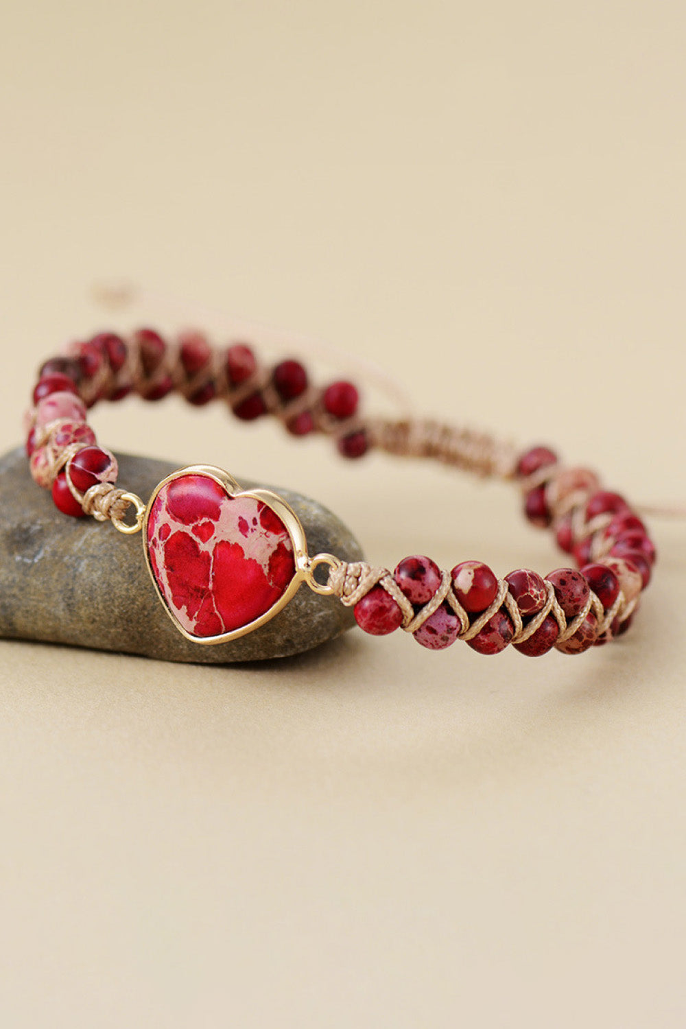 Handmade Heart Stone Ring