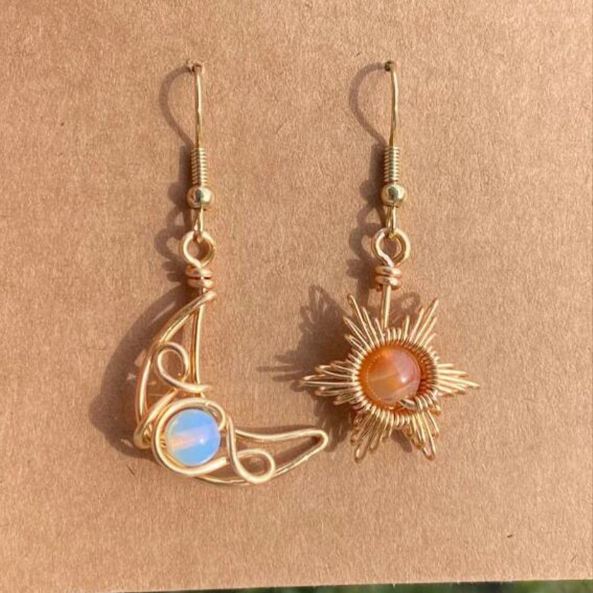 Perlebelagte legeringsdangle hoops