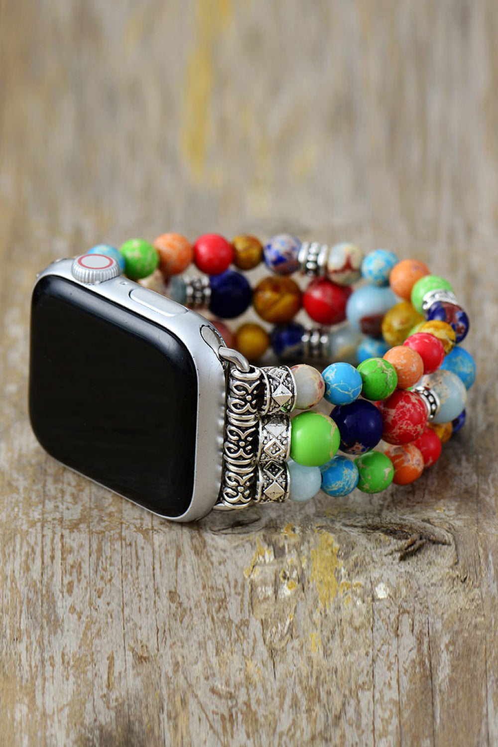 Jasper Beaded Watch Cuff