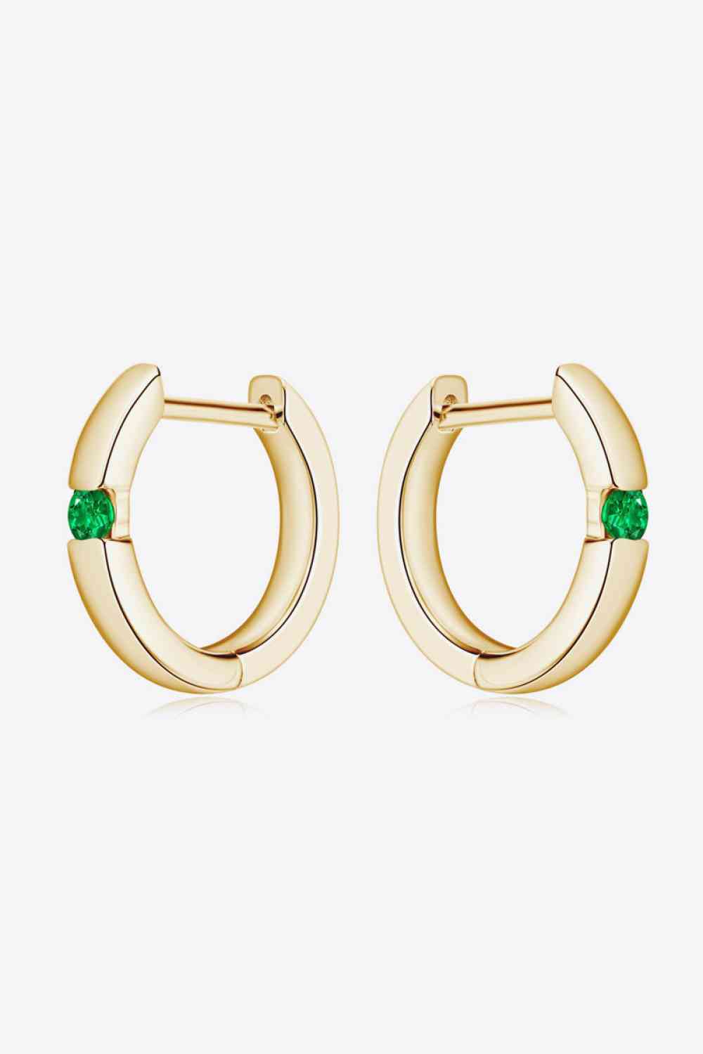Lab Emerald Drop Earrings