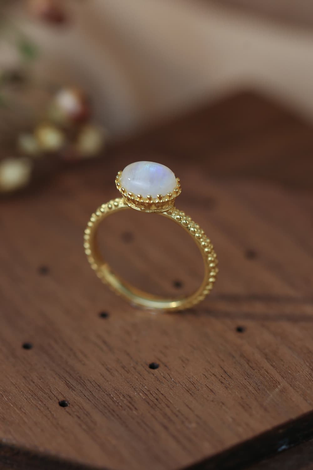 Moonstone Silver Ring