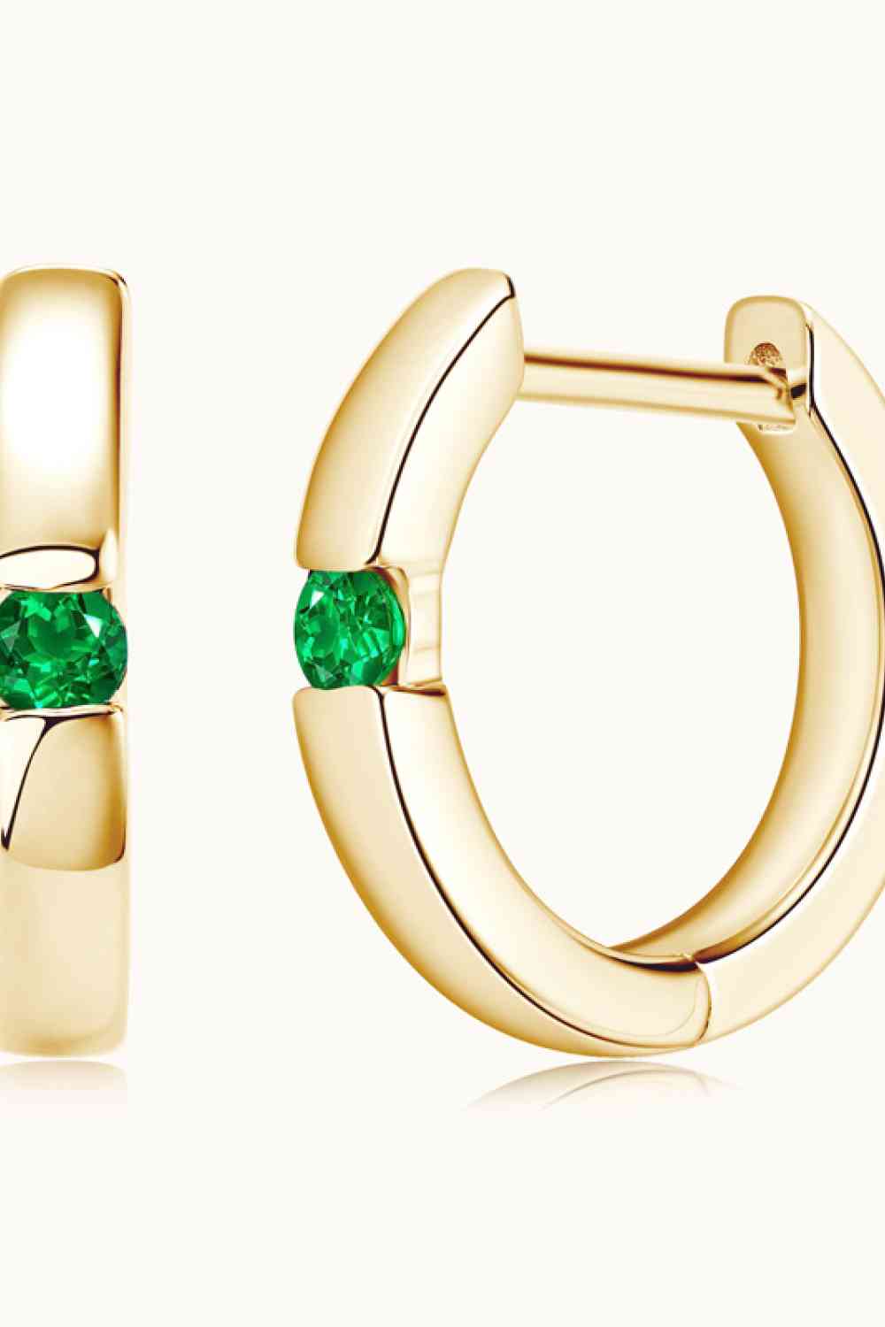 Lab Emerald Drop Earrings