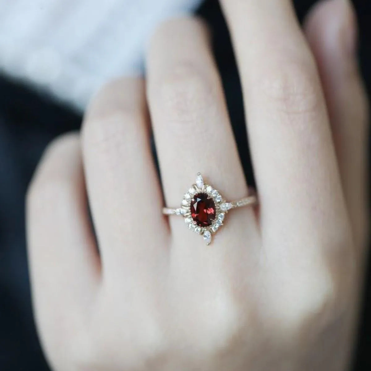 Zirkon Sølv Ring