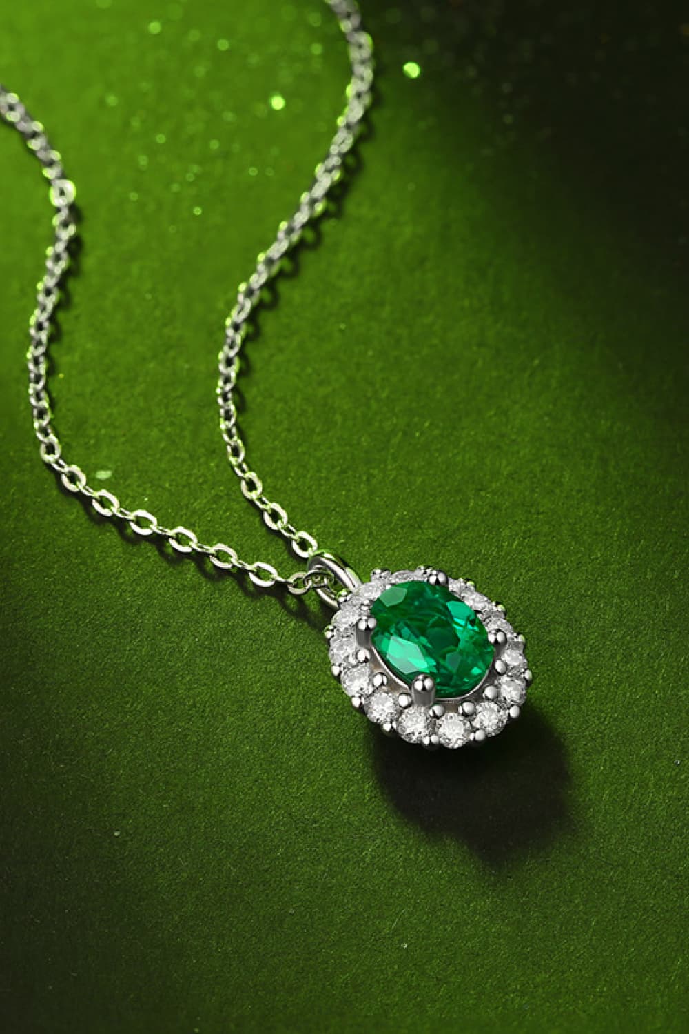 1,5 ct Labor-Smaragd-Anhänger