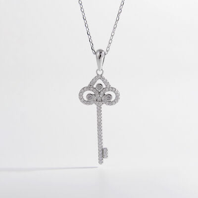 Ciondolo in Zircone con Chiave d'Argento