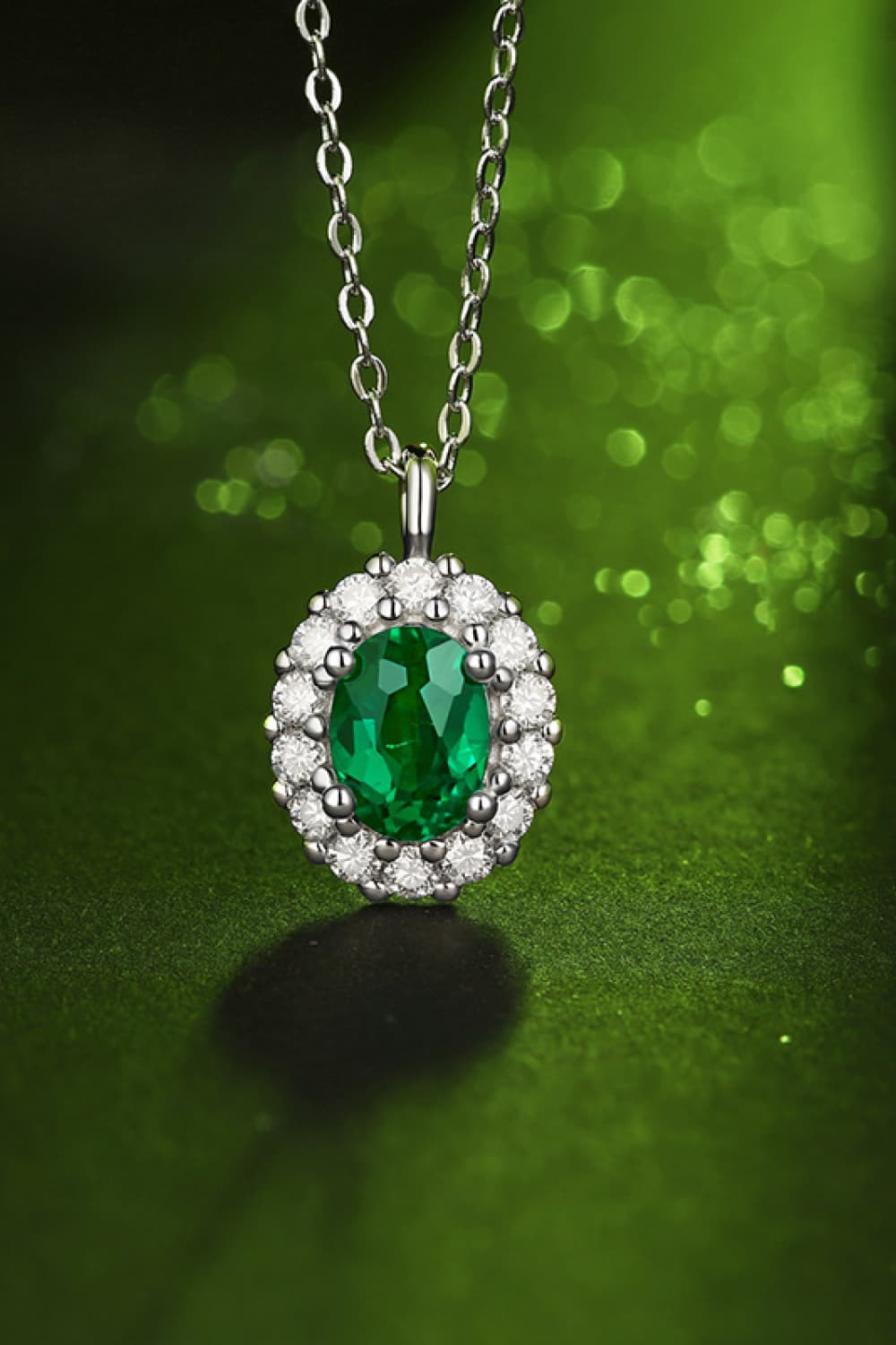 1,5 ct Labor-Smaragd-Anhänger