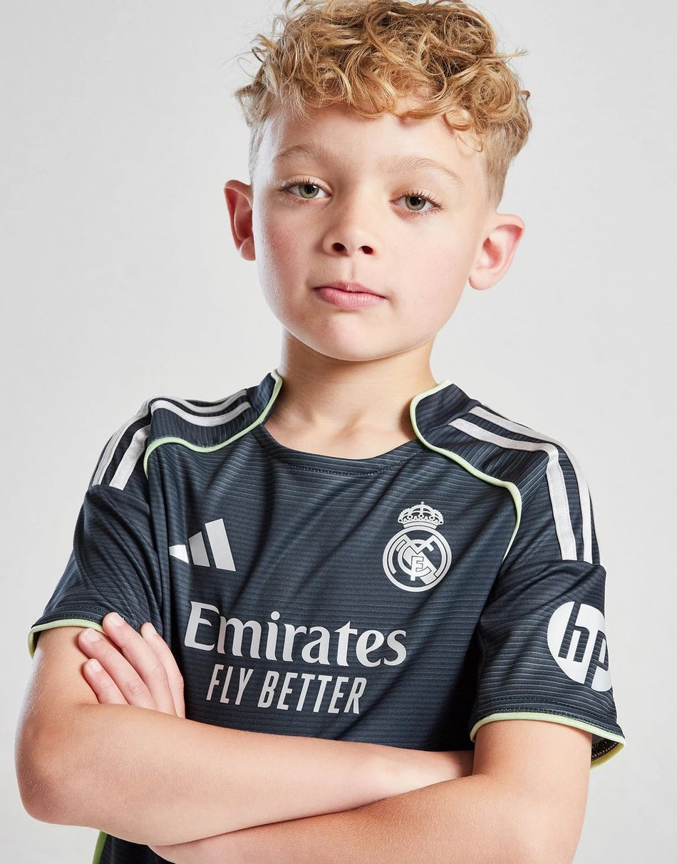 2025-26 Real Madrid Bortedragt Børnetrøje